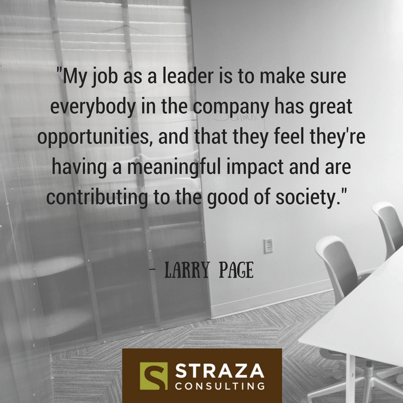 Quote from Google Founder Larry Page on his role as a leader